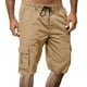 thumbnail image 1 of pstuiky Pantalones cortos para hombre, Pantalones cortos casuales hasta la rodilla con múltiples bolsillos y bolsillos para hombre Pantalones cortos de baloncesto, 1 of 7