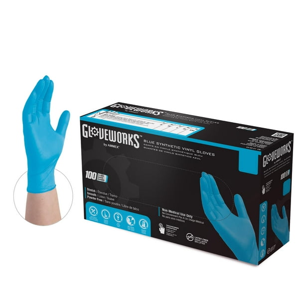 Gloveworks Synthetic Vinyl, Latex Free, Powder Free, Industrial