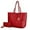 Red, variant on MKF Collection Sadie Oversize Tote Bag & Wallet Set, Crocodile Vegan Leather Shoulder bag Handbag by Mia K