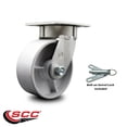 thumbnail image 2 of 6 Inch Kingpinless Semi Steel Poly Wheel Swivel Caster with Swivel Lock SCC, 2 of 2