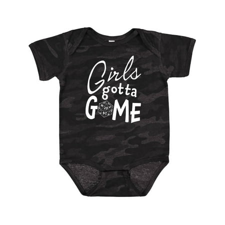 

Inktastic Girls Gotta Game- Twenty Sider Gift Baby Girl Bodysuit