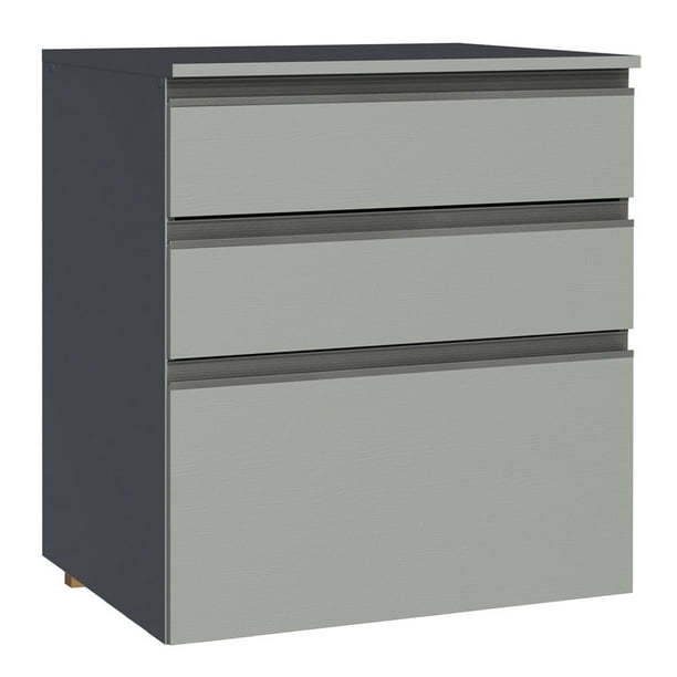 Gabinete Bajo Cocina Madesa Nice Suspendida con 3 Cajones 01