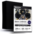 thumbnail image 1 of Cartulina Sanzix, 120 hojas, 216 g/m², 8,5 x 11 pulgadas, color negro, 1 of 7