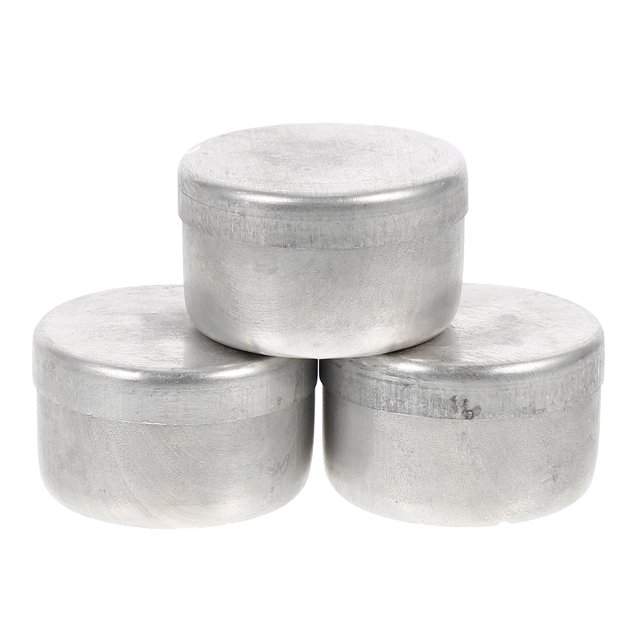 3 unids Aluminio Caja de suelo Experimento Pesaje Platos Laboratorios Titular de pesaje Herramienta