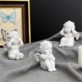 thumbnail image 3 of Angel Statue Active Poses Angel Statue Freestanding Resin Three-dimensional Angel Sculpture for Home, 3 of 6