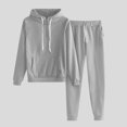 thumbnail image 2 of Wiyuqeen Womens Sweatsuits Plain 2 Piece Activewear Sets Loose Zip V Neck Hoodies and Pants Sets Pockets Fall Lounge Jogger Track Suits Casual Workout Sets, 2 of 6