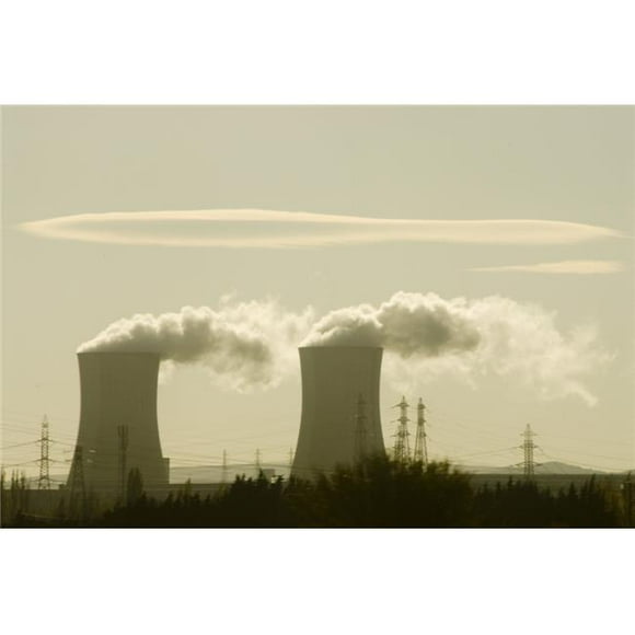 Posterazzi DPI1837486 Pollution From Smoke Stacks Poster Print, 19 x 12