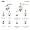 thumbnail image 5 of Livex Lighting - Arabella - 4 Light Globe Convertible Chandelier In Shabby Chic, 5 of 10