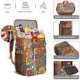 thumbnail image 3 of Abstract Floral Watercolor Insulated Cooler Backpack - 20L Soft Cooler Bag with Multiple Pockets for Organization, 3 of 6