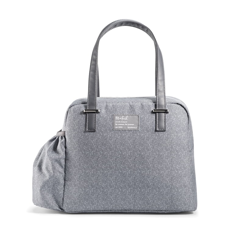 Fit & Fresh Laketown Large Insulated Lunch Tote, Gray photo 1