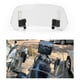 thumbnail image 4 of Gray Universal Motorcy Windshield Extension Adjustable Spoiler for BMW Kawasaki Yamaha Honda Suzuki 300x195x155MM, 4 of 5