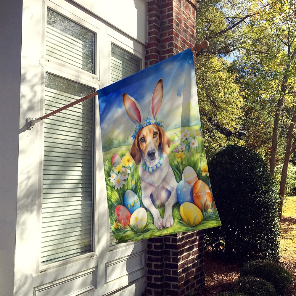 American Foxhound Easter Egg Hunt House Flag 28 in x 40 in