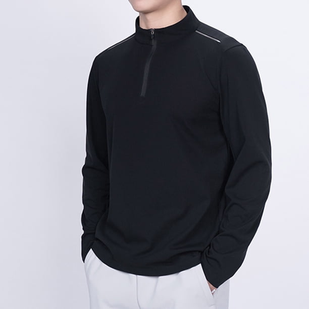 pstuiky Camisas casuales de manga larga para hombre, Camiseta informal de cuello alto para hombre, camiseta deportiva informal, camiseta de manga larga, camiseta de cuello alto de manga larga xxxxl