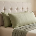 thumbnail image 5 of Unique Bargains 1 Pack Soft Cooling Cotton Pillow Covers Wrinkle Resistant Bean green, 5 of 5