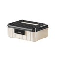 thumbnail image 2 of Tnarru Lockable Storage Container Bin Lidded Storage Container Stackable Document Organizer Case for Living Room School Dorm Kitchen 30.5x24x11.8cm, 2 of 8