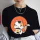 thumbnail image 5 of Camiseta informal Kawaii Boba con estampado de té de la leche para mujer, camiseta de dibujos animados de té de burbujas, ropa para mujer, camisetas de Anime de gato bonito, Tops, 5 of 5