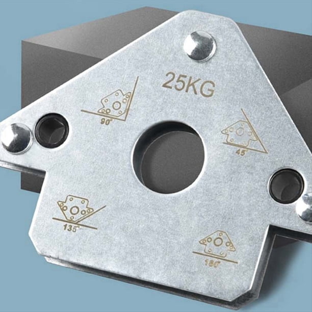 Herramientas Auxiliares de Soldadura Eléctrica Posicionador de Soldadura Magnética Soldadura Eléctrica Absorción de Hierro Imán de Ángulo Recto 75 Kg