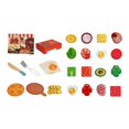 thumbnail image 2 of Juego de juguetes para fiesta de pizza, juego de simulación de comida para niños, accesorios de cocina, aprendizaje interactivo, de pizza de madera, 2 of 9