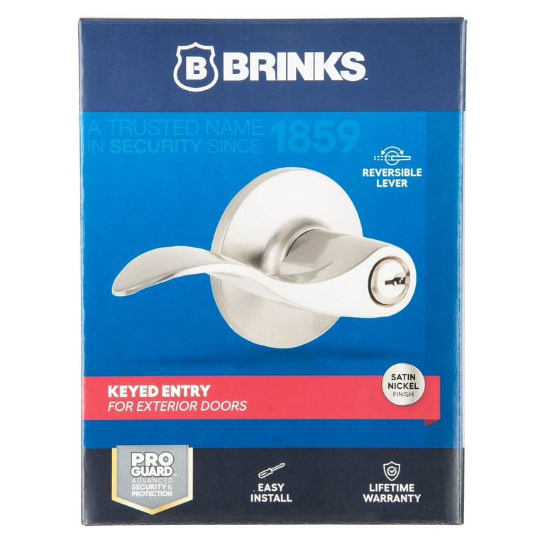 TKGページ Brinks Keyed Entry Modern Wave Style Lever Doorknob with Pro
