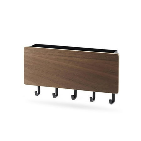 

Wall Sundries Shelf Wood Door Mounted Keys Hanger Hook Box Household Space Saving Rack Organizing Holder for Kitchen