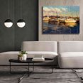 thumbnail image 6 of Epic Graffiti 'Boats on Glassy Harbor' by Furtesen, Giclee Canvas Wall Art, 54"x40", 6 of 8