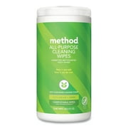 All Purpose Cleaning Wipes, 1 Ply, Lime and Sea Salt, White, 70/Canister, 6/Carton | Bundle of 2 Cartons