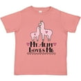 thumbnail image 3 of Inktastic Llama Aunt Loves Me Girls Gift Girls Toddler T-Shirt, 3 of 5