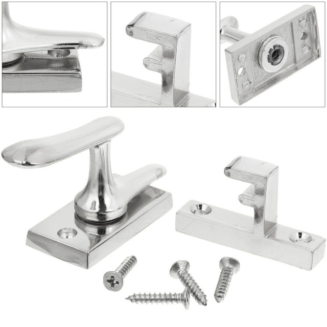 AURARMLET 1Ud Pasador Práctico Para Puerta De Madera Con De Aleación Anticorrosión Plateado