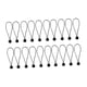 thumbnail image 3 of 20x Bolas de cordón de cordón de lona, ​​correa elástica de bungee elástica multifuncional, de servicio pesado para acampar, carpas hogar 20 cm, 3 of 8