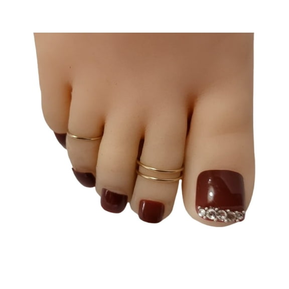 14k Gold Filled Toe Rings - Wrap Adjustable and Stylish | Handcrafted Toe Rings for Women and Teens