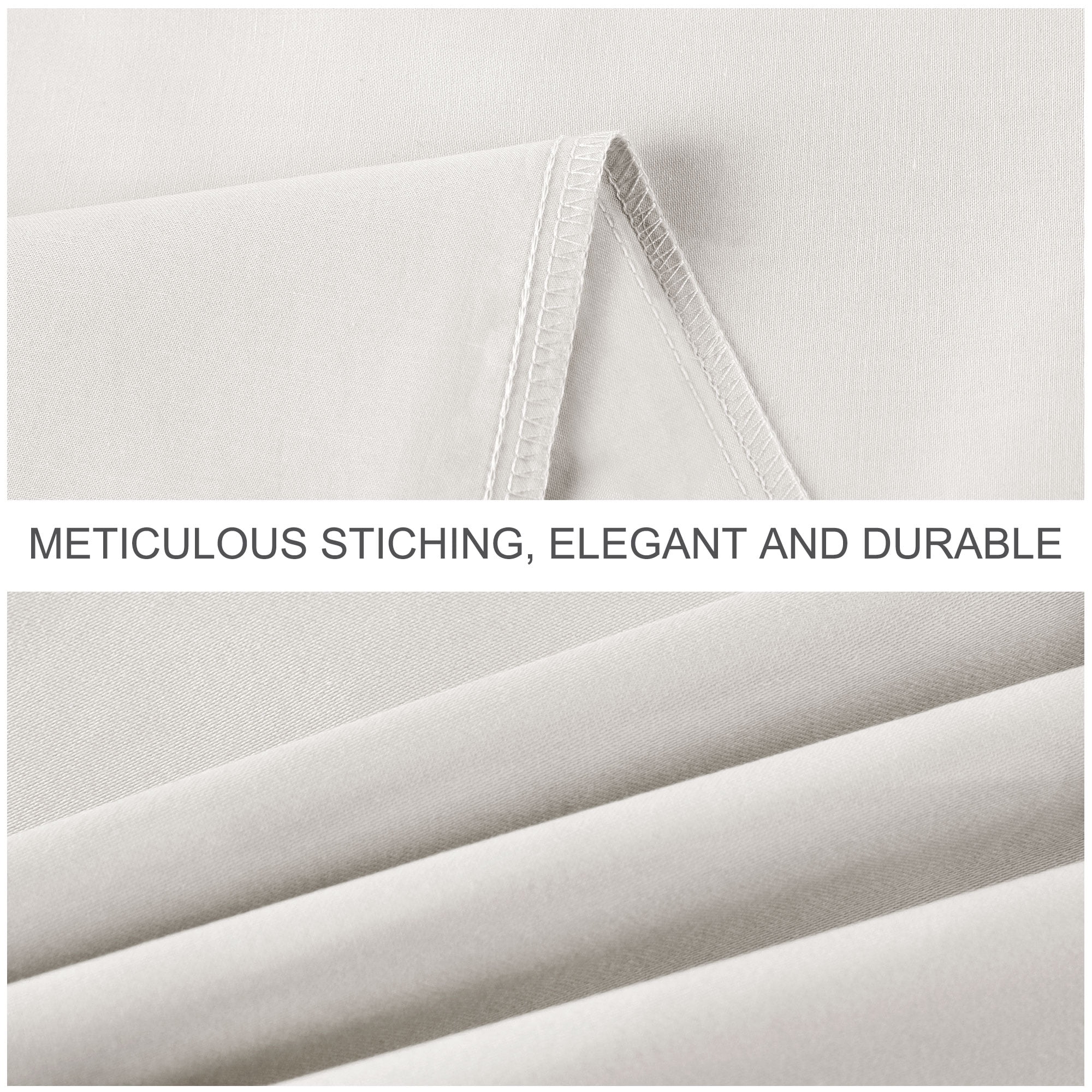 Unique Bargains Cotton Zipper Closure Breathable Body Pillowcase Isabelline 20"x54"