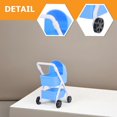 thumbnail image 5 of Realistic Miniature Dollhouse Stroller for Decoration Blue Plastic Toy, 5 of 5