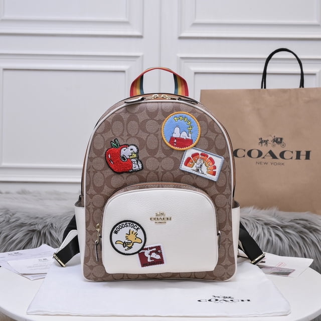 Coach Mochila De Mujer De Cuero Escolar Nueva Doble Cremallera 4115 5671 Cb