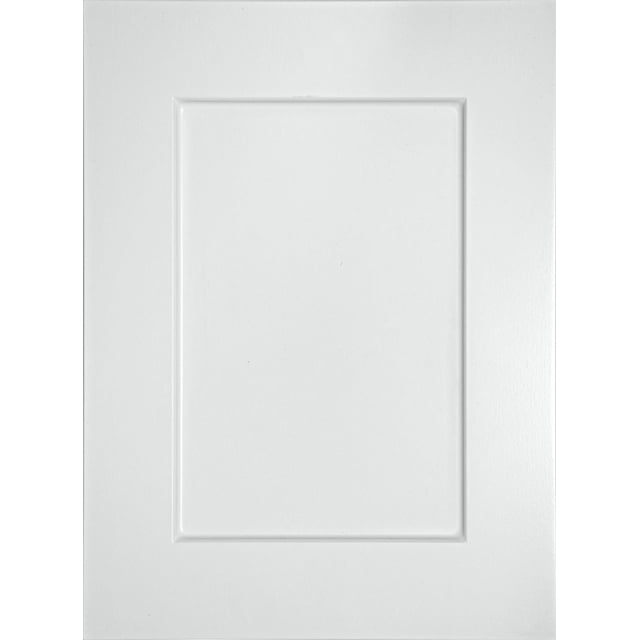 16" W x 22" H x 3/4" D White Rigid Thermofoil Shaker Door for