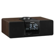 Sangean RCR-40 AM/FM Bluetooth Tabletop Wooden Clock Radio with Alarm and Sleep Timers