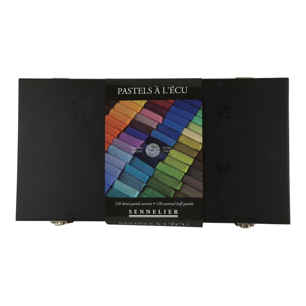 Sennelier Soft Pastels - Set of 50, Assorted Colors, Wood