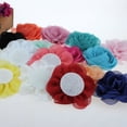 thumbnail image 4 of Flor hecha a mano Flor de gasa perlada Flor de tela DIY Ropa Tocado Accesorios de ropa 42 colores, 4 of 6