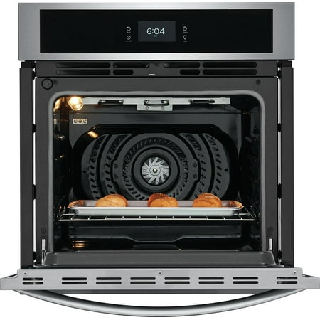Frigidaire - 27" Built-in Single Electric Wall Oven with Fan Convection - Stainless Steel