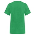 thumbnail image 3 of Pompotops Femmes Mode Solide Manches Courtes Été Col Rond Manches Courtes Tops T-shirt, 3 of 8