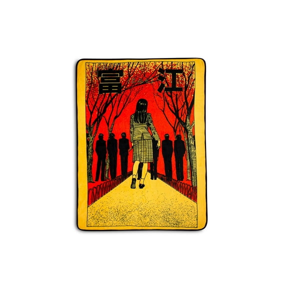 Junji Ito Fleece Throw Blanket | Cozy Lightweight Blanket | 45 x 60 Inches