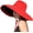 Red, variant on CoCopeaunts Women's Sun Hat Packable Reversible Bucket Hat UV Sun Protection Wide Brim Summer Beach Cap