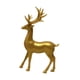 thumbnail image 3 of Estatua de alce, figura de ciervo, elegante escultura decorativa de animal, artesanía artística para sala de estar, gabinete, cafetería, decoración de Oro de pie, 3 of 9