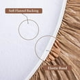 thumbnail image 4 of Round Fitted Vinyl Tablecloth with Elastic Edged & Flannel Backing, Waterproof Wipeable Round Table Cover for Indoor Outdoor Patio Use - Fits Tables up to 45" - 52" Diameter(Wood), 4 of 6