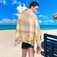 thumbnail image 5 of SKYSONIC Beach Towels 30"x60", Sea Shell Summer Beach Camping Towels Star Ocean Sand Free Beach Towel, Large Beach Towels Quick Dry Bath Travel Towels Pool Yoga Beach Mat for Men Women, 5 of 7