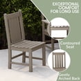 thumbnail image 6 of WestinTrends Malibu Outdoor Patio Dining Chair, Weathered Wood, 6 of 15