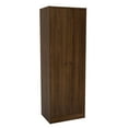 thumbnail image 3 of Polifurniture Denmark 71 in. 2 Door Bedroom Armoire with Hanging Rod, Walnut, 3 of 11