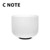 TOPFUND C Note Crystal Singing Bowl Root Chakra 8 inch with Sponge Padded Bundle Bag and Singing Bowl Rubber Mallet and Suede Striker for Sound Healing Meditation