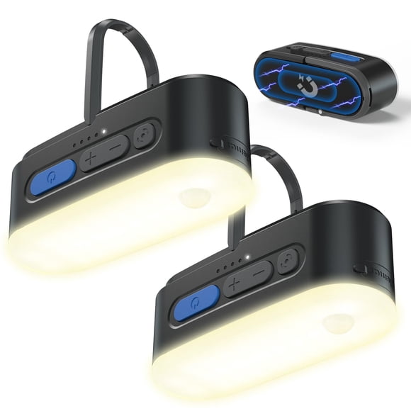 Luces de Camping Clemas con Sensor de Movimiento Recargables Pack de 2