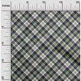 thumbnail image 2 of oneOone Rayon Dark Blue Fabric Check Sewing Craft Projects Fabric Prints By Yard 56 Inch Wide, 2 of 4