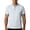 Light Blue, variant on Mens Henley Shirt Summer Short Sleeve Fashion Breathable Sports Tops Crew Neck Pleated Button T Shirts (XL, Gray)